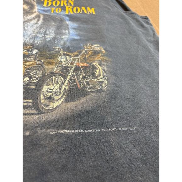 1992 CMJ 3D Emblem Harley Davidson Motorcycle Shirt Tank Fits XL 22.5x30 - Picture 3 of 10